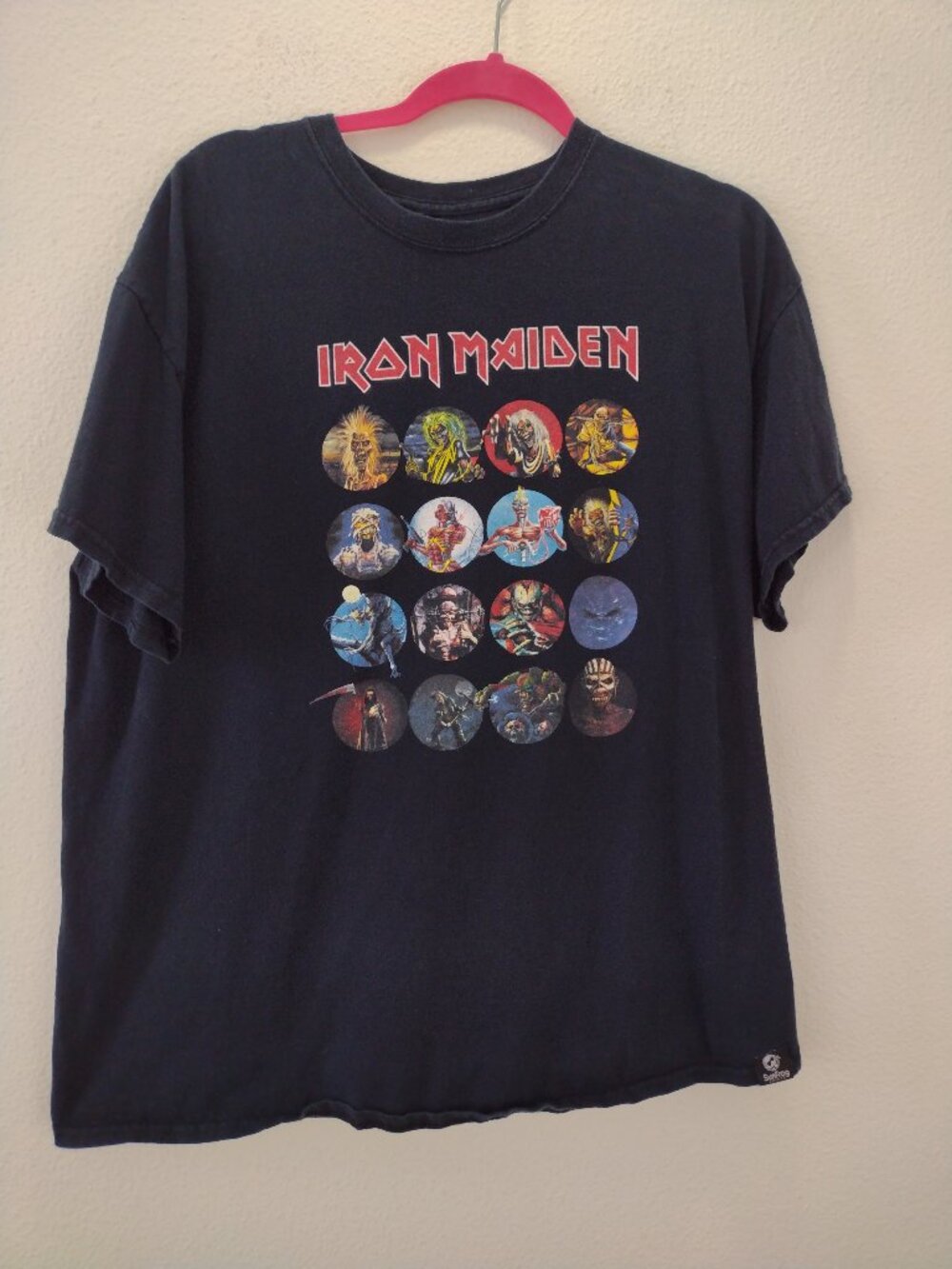 SunFrog Men's T-Shirt Iron Maiden XL Black